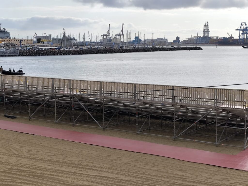 Preparativos del Día de las Fuerzas Armadas en Las Alcaravaneras