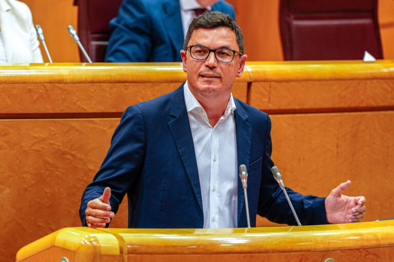 Pablo Rodríguez insiste en el Senado en el uso del superávit de las administraciones canarias para vivienda 