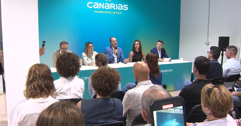 Inauguración de la sede de Municipalistas Primero Canarias en Las Palmas de Gran Canaria. Imagen RTVC