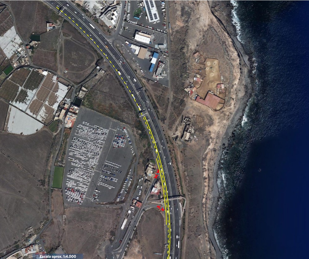 Tramo 1. Consejería de Obras Públicas, Infraestructuras, Arquitectura y Vivienda del Cabildo de Gran Canaria