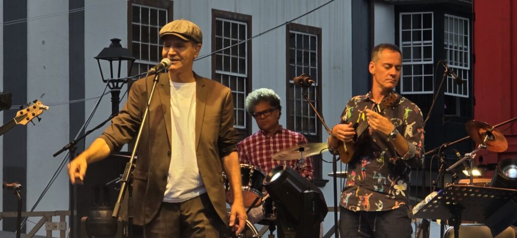 Taburiente en concierto en la Bajada de la Virgen de las Nieves 2025