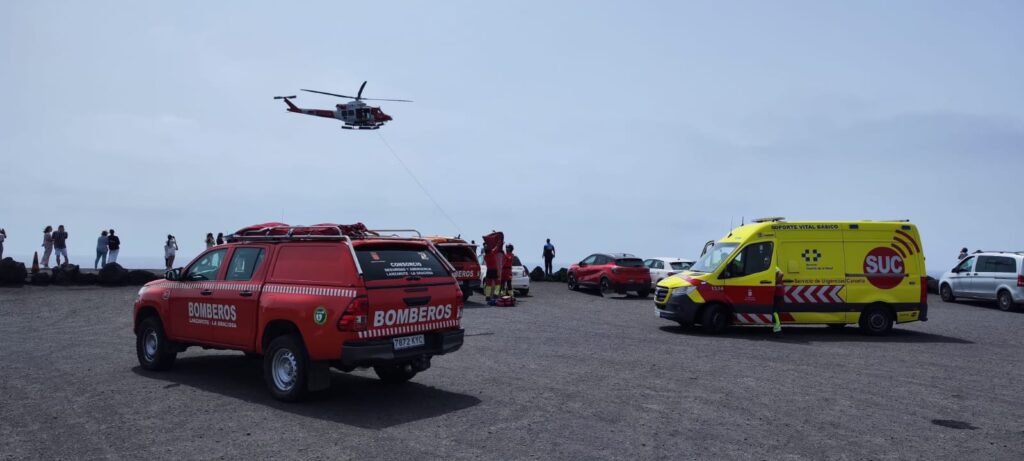 Operativo de emergencias desplegado este sábado en Yaiza