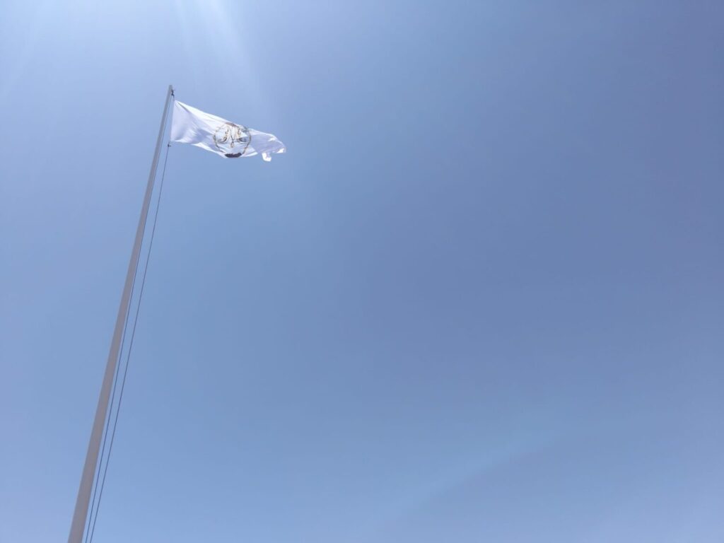 Bandera Bajada Nieves izada
