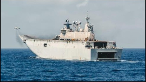 Imágenes de los buques y maniobras para la celebración del Día de las Fuerzas Armadas