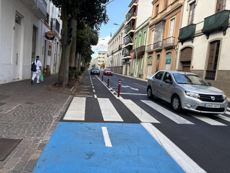 Santa Cruz de Tenerife para las obras del carril bici