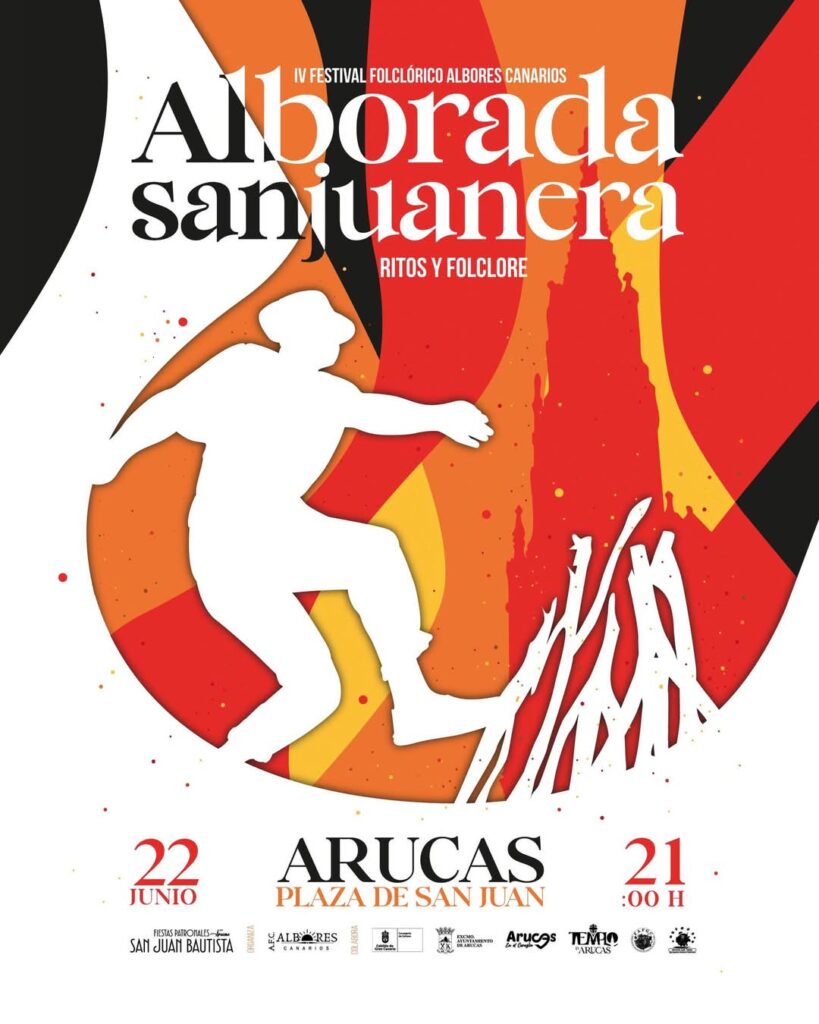 Cartel de Alborada Sanjuanera: Ritos y Folklore, dentro de las Fiestas de San Juan de Arucas