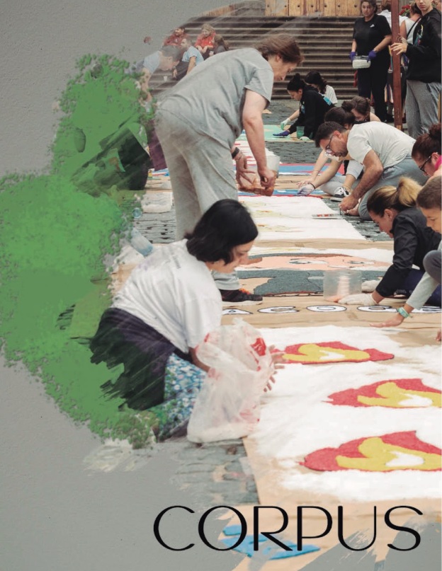 Alfombras de sal del Corpus dentro de las Fiestas de San Juan de Arucas