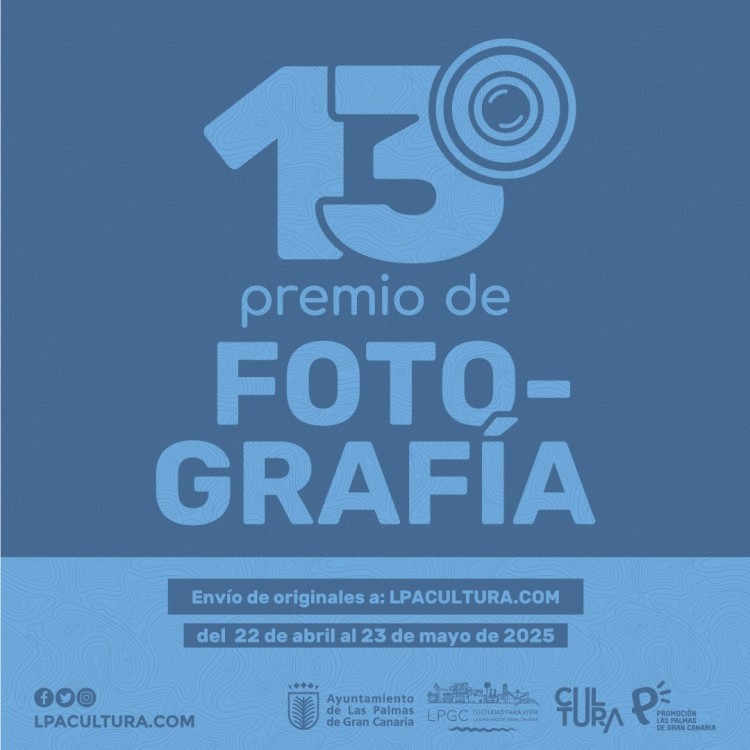 Cartel del la 13ª Premio de Fotografía Ciudad de Las Palmas de Gran Canaria