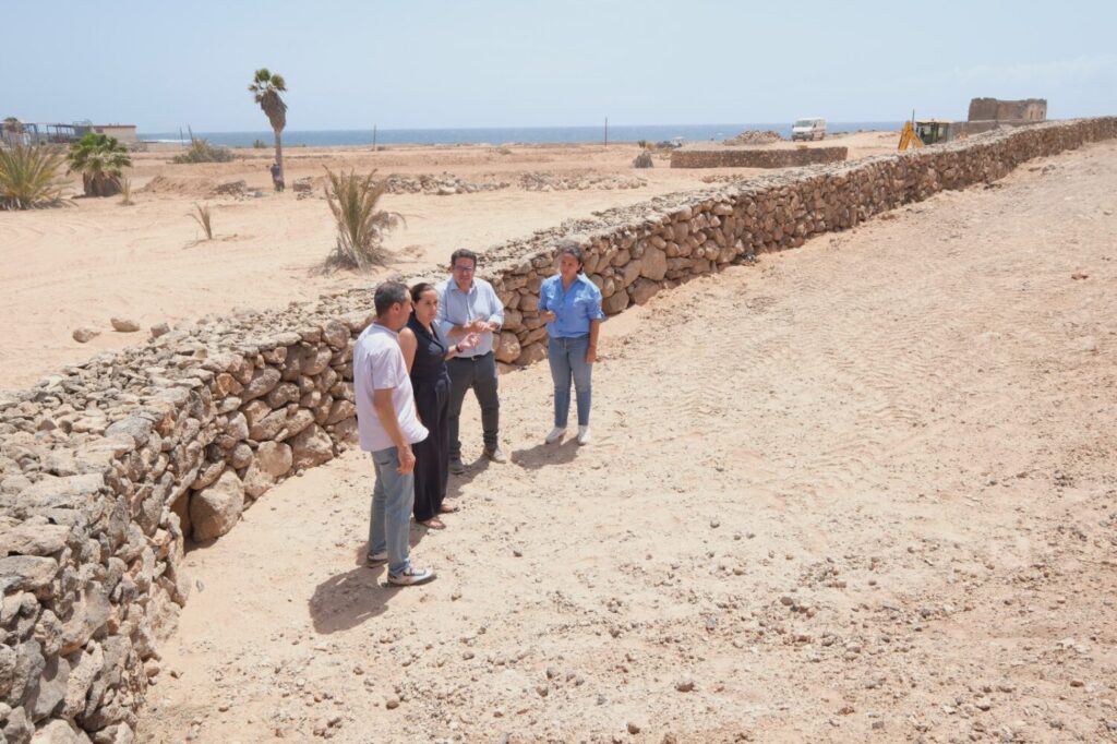 Fuerteventura trabaja en la restauración de la Rosa de Juana Sánchez. Restauración de la Rosa de Juana Sánchez/ Cabildo de Fuerteventura.