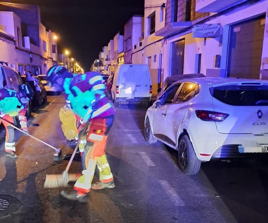 Vuelco de un vehículo sin heridos en Lanzarote