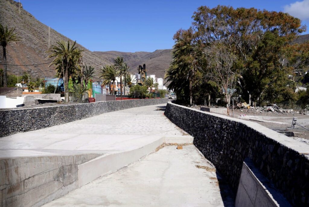 Concluyen las obras del último tramo del Barranco de La Concepción en La Gomera