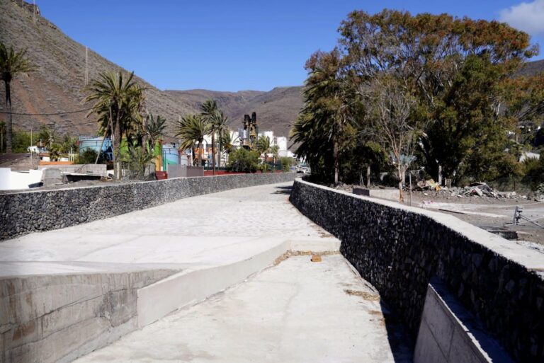 Concluyen las obras del último tramo del Barranco de La Concepción en La Gomera