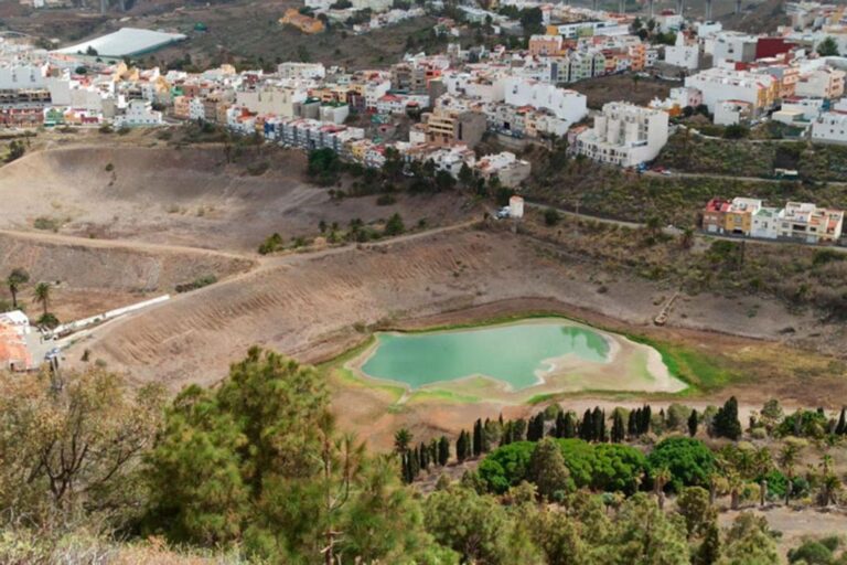 El estanque de los Alemanes, en Arucas, se muere de sed
