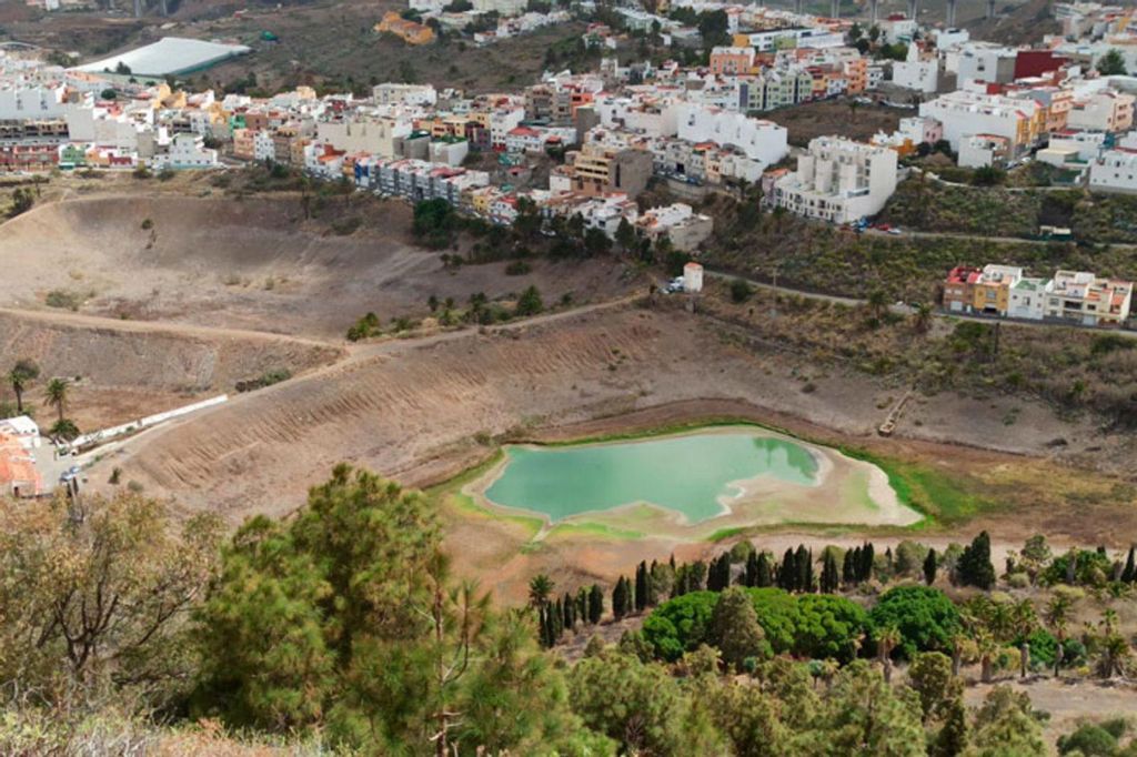 El estanque de los Alemanes, en Arucas, se muere de sed
