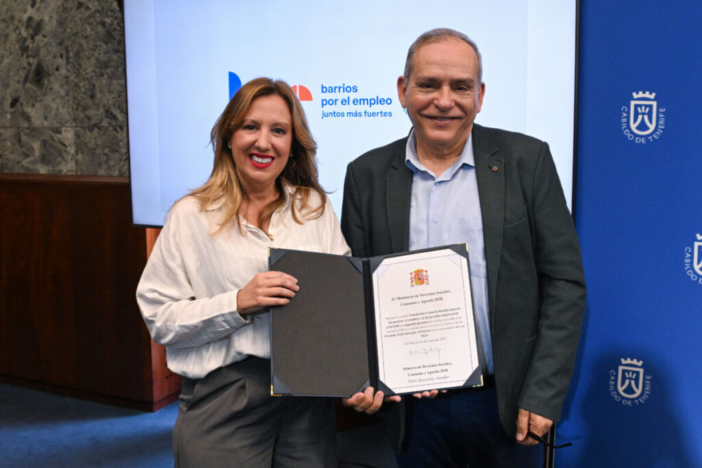 Tenerife abre la puerta del empleo a 400 mujeres con formación. Efraín Medina y Rosa Dávila/ Cabildo de Tenerife.