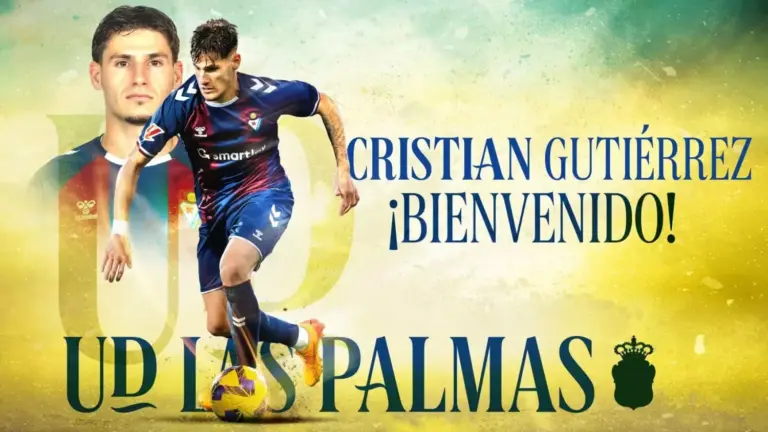 La UD Las Palmas ficha a Cristian Gutiérrez hasta 2028