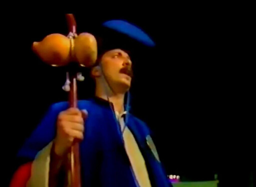 Alonso Lugo como bailarín en los años 80