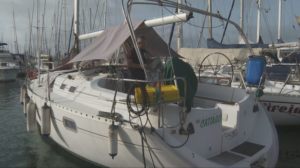 Javier, uno de los afectados por los desahucios que quiere llevar a cabo la Autoridad Portuaria en el Muelle Deportivo de Las Palmas de Gran Canaria