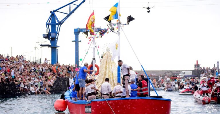 Televisión Canaria vuelve a llenarse de tradición marinera con la Embarcación de la Virgen del Carmen