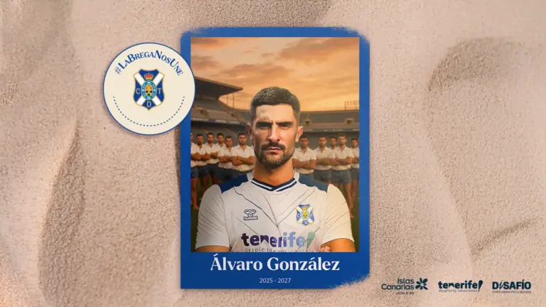 El CD Tenerife ficha al central Álvaro González por dos temporadas