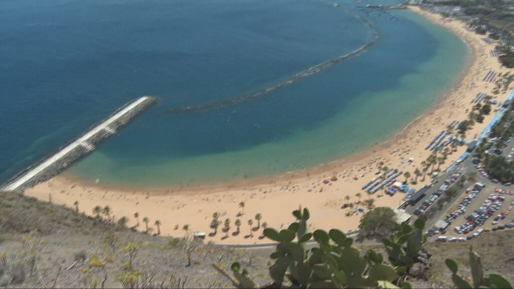 Playa de Las Teresitas, en Santa Cruz de Tenerife. Imagen RTVC