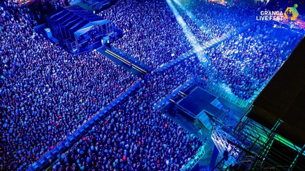Imagen aérea de la Segunda jornada del Granca Live Fest