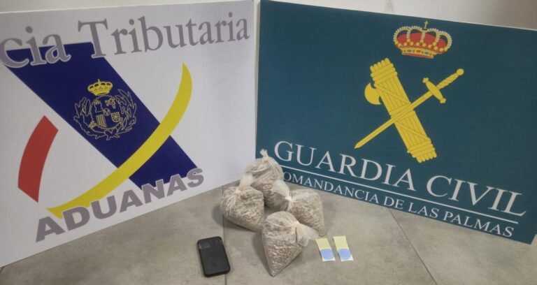 Interceptado en el Aeropuerto de Gran Canaria un pasajero con 4 kilos de heroína