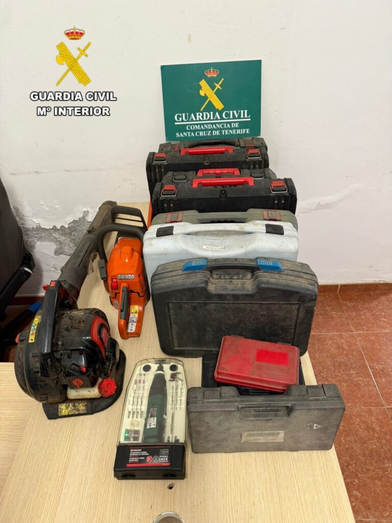 Dos detenidos en La Palma por el robo de material de obra valorado en 6.000 euros
