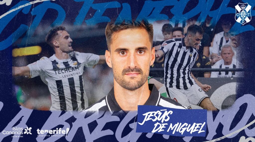 Jesús de Miguel, refuerzo para el ataque del CD Tenerife