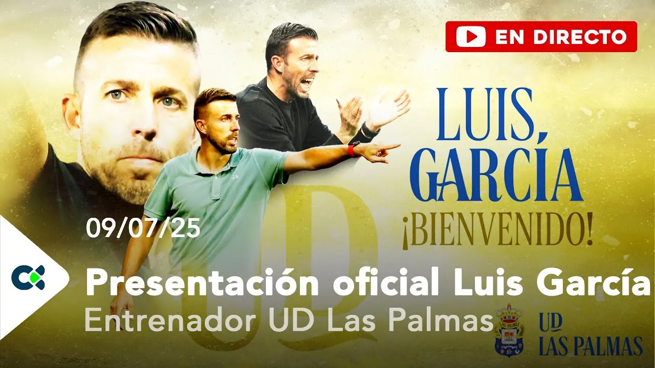 Presentación Luis García como entrenador UD Las Palmas