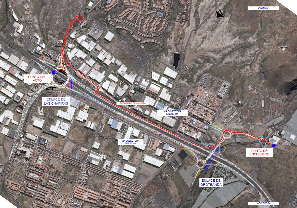 El enlace de Chafiras espera aliviar la congestión de la TF-1 en el sur de Tenerife