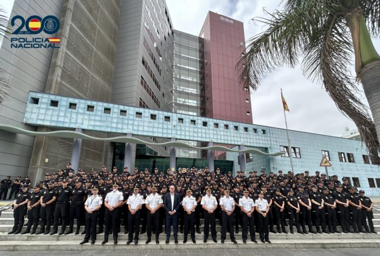 La Policía Nacional incorpora a 201 agentes en prácticas para aumentar la seguridad en Canarias