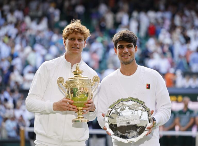Sinner conquista su primer Wimbledon tras imponerse a Alcaraz en la final