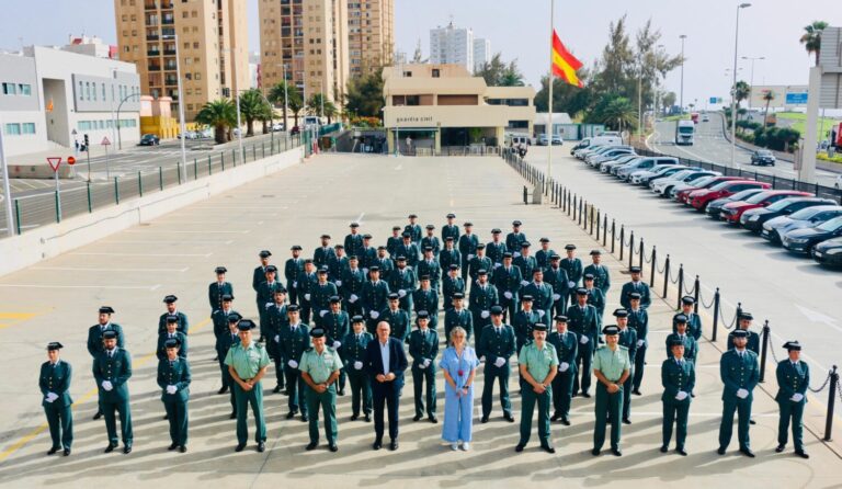 156 Guardias Civiles Alumnos reforzarán la seguridad en Canarias