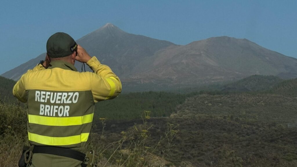 Vigilan el incendio de El Tanque, que podría haberse activado por una imprudencia
