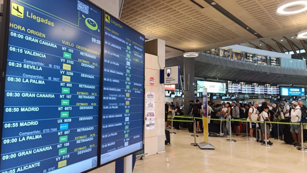 La poca visibilidad que está ocasionando la niebla en el aeropuerto de Tenerife Norte ha provocado el desvío de seis vuelos al sur