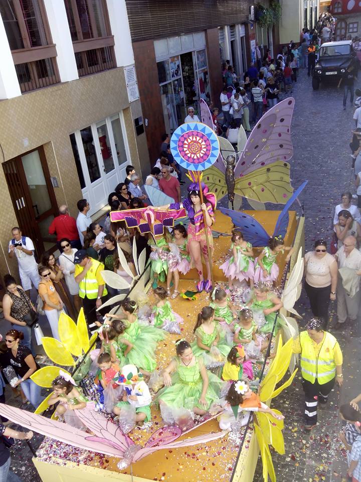 Batalla de las flores Bajada de la Virgen de La Palma 2015. laBajadadelaVirgen.com