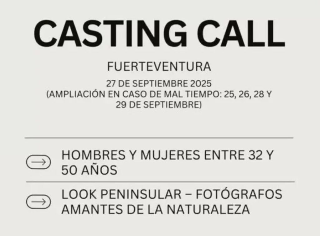 Un polémico casting en Fuerteventura incendia las redes: "Se busca 'look peninsular'"