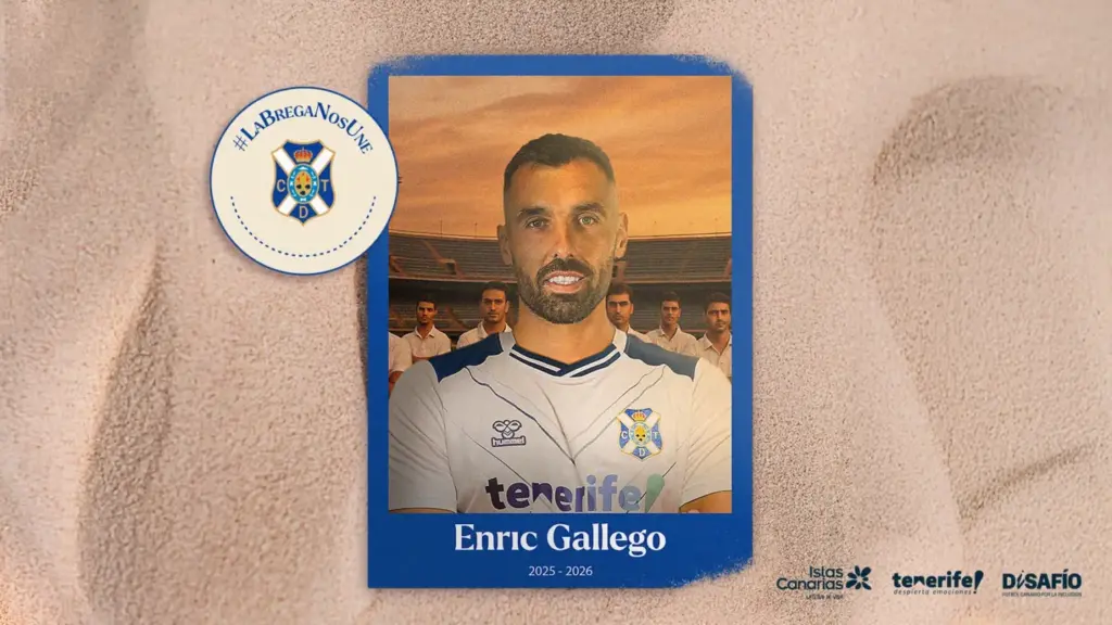 Enric Gallego renueva una temporada más con el CD Tenerife