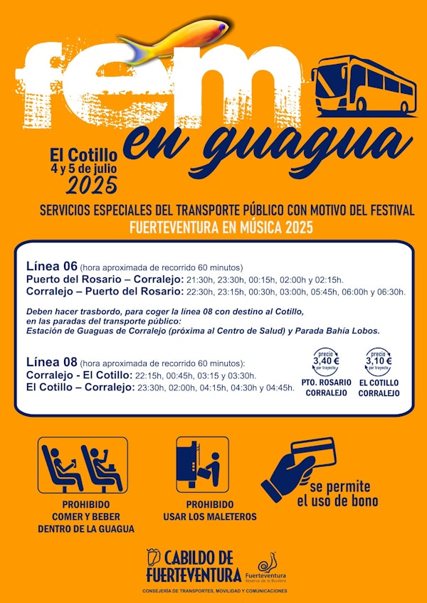 Artistas y horarios del Festival FEM ‘Fuerteventura en Música’ 2025