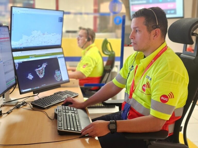 Un motorista herido de carácter moderado al colisionar con un turismo en el norte de Tenerife