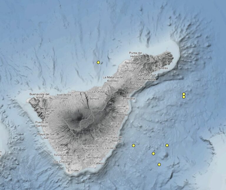 El IGN localiza 11 pequeños seísmos en menos de cuatro horas en Tenerife
