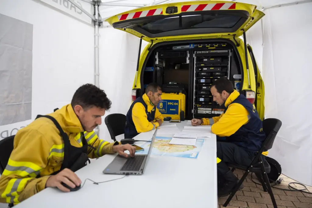 Simulacro de Medio Ambiente del Cabildo de Gran Canaria. Imagen cedida por el Cabildo de Gran Canaria