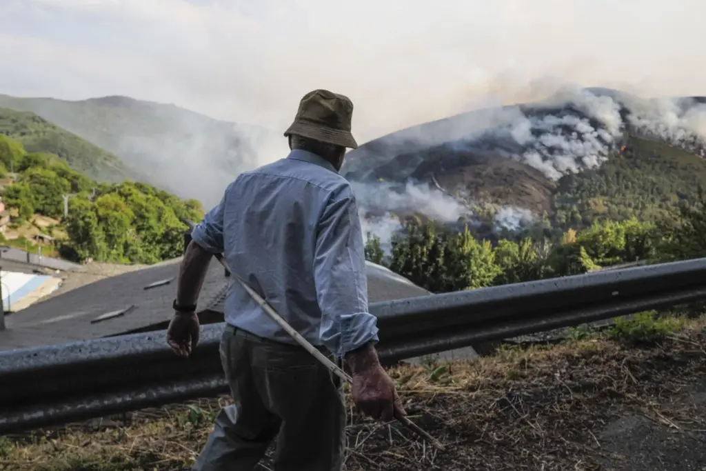 Los incendios rebajan la presión en Castilla y León. EFE.