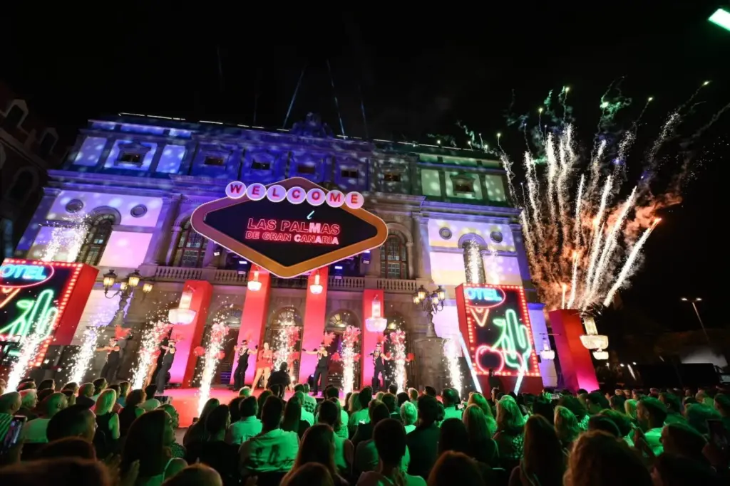 Uno de los momentos de la gala celebrada este viernes en el Teatro Pérez Galdós