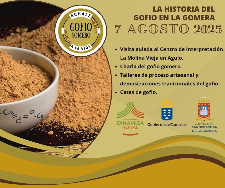 Cartel promocional de las jornadas sobre la historia del gofio en La Gomera