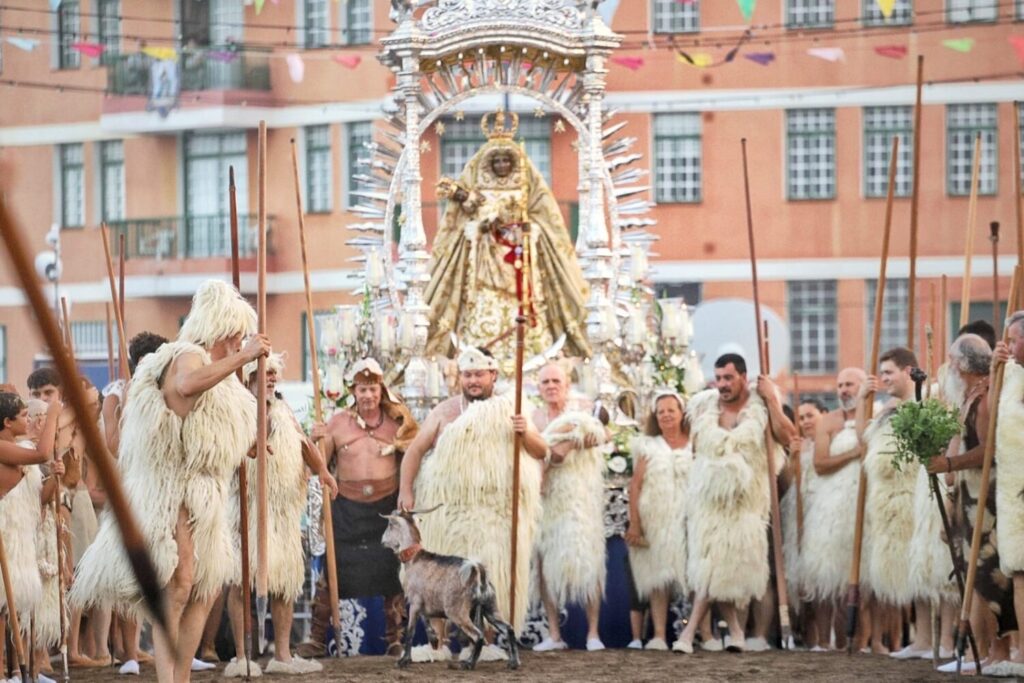 Ceremonia Guanche y rito del Hallazgo de la Virgen. Imagen Ayuntamiento de Candelaria