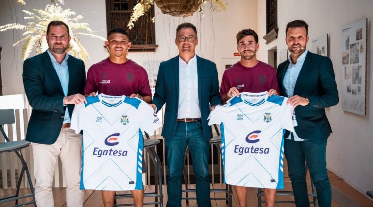 El CD Tenerife presenta a Nacho Gil y Fabricio Assis