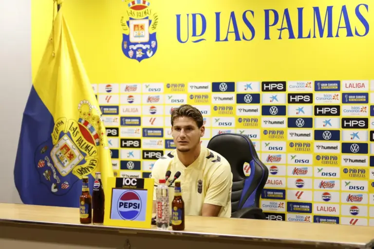 Cristian Gutiérrez confía en que la UD Las Palmas logre buenos resultados en LaLiga Hypermotion