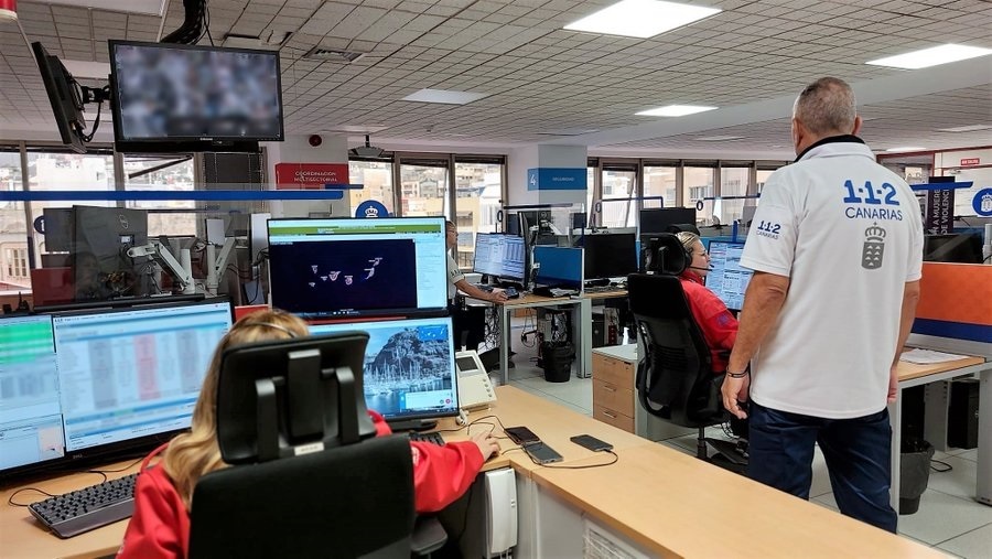 Huelga indefinida en el 112 , SUC y resto de GSC: Imagen de archivo de la Sala operativa del 112 Canarias.